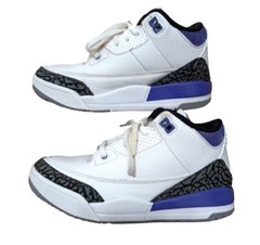 Jordan Air Jordan 3 Mid Top Sneaker Kids 2.5Y White Purple Black DM0966-105