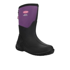 Dryshod Tuffy Sport Round Toe Pull On Girls Black, Purple Casual Boots TUF