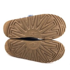 UGG Bailey Button Winter Boots Kids Youth Size 6 EUR 38 Blue Leather Sheepskin