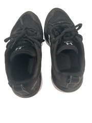 Size 4y- Under Armour Assert 9 Wide Low Black White Boy/Girl