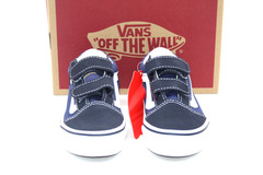 VANS OLD SKOOL V NAVY/TRUE WHITE LITTLE KIDS SNEAKER PRE-SCHOOL SIZE