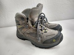 VASQUE 7213 M Ultra Dry Gray Leather Hiking Trail Outdoor Boots Youth 5