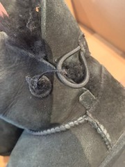 UGG Australia Black Kids K Bailey Button 5991TT Boots Size USA 10, Original Box