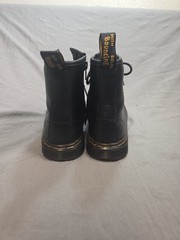 Doc Martens Zavala J Leather Combat Boots Black Kids Size 3 Youth Boot Dr.