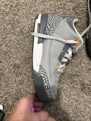 Air Jordan 3 Cool Grey Retro Size 5.5Y Sneakers 2020 398614–012 ￼