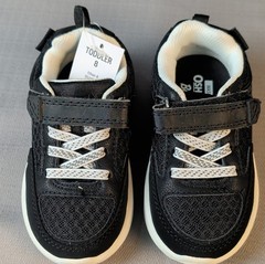 OshKosh B’gosh Ethan-B EverPlay Toddler Athletic Sneakers Black Size 8 Washable