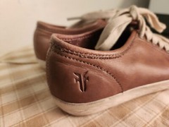 Frye Chambers Low Sneaker Leather Lace Up Camel Shoes Size Youth US 12 #3