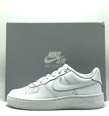 *NEW* Big Kids Nike Air Force 1 Low LE White/White/White (FV5951 111) 👍