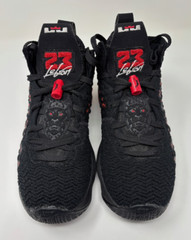 Nike Infrared Lebron 17 Black Red size 5.5Y BQ5594-006