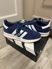Adidas Run 70s 2.0 J Dark Blue/Cloud White JI2267 Juniors Size 5.5Y Sneakers