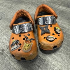 CROCS NARUTO SHIPPENDUN Orange Childrens Sz C12 US 29.5 EU 18.5 JP Anime
