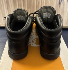 TIMBERLAND Field Boot Black Full Grain Leather Mid Lace Sz 10 Toddler