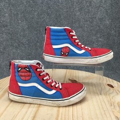 Vans Shoes Kids 7 Marvel Sk8-Hi Sneakers Multicolor Spiderman Print Lace Up