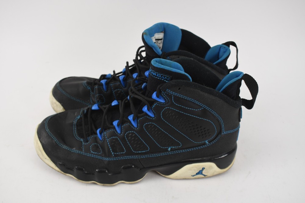 2012 Nike Air Jordan 9 IX Retro Size 7Y Womens 8.5 Black Photo Blue 302359-007