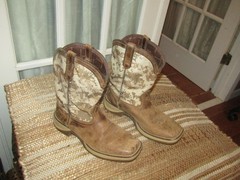 Durango Square Toe Boots Desert Digital Camo DBT0208Y Sz 4.5 M Western Kids
