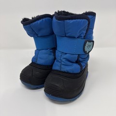 Kamik Snowbug 5 Toddler Sz5 Snow Boots Waterproof Insulated Winter Black & Blue