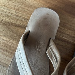 Rainbow Leather Flip Flops Kids Size 11-12 Premier Leather Beach SEE MEASUREMENT
