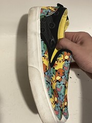 Ground UP Pokemon PIKACHU Slip-On Canvas Sneaker Shoes Unisex Youth Size 4