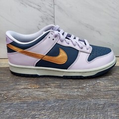 Nike Dunk Low SE Copper Swoosh DX1663-400 Blue Violet Metallic SZ 6.5Y Women’s 8