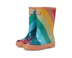 NEW $75 HUNTER Kids Original First Classic Rain Boots Rainbow Glitter US 7C