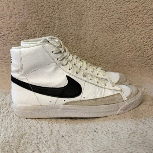 Nike Blazer Mid 77 White Black High Top Shoes Sneakers DA4086-100 Kids Size 7Y