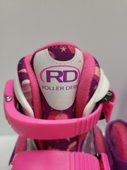 Roller Derby Roller Skates Youth Size 11-2 Pink Purple Adjustable Kids Shoes