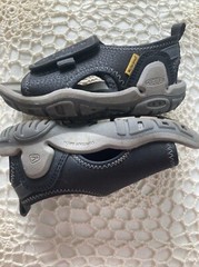 Keen Knotch River Size 8 Open Toe Sandal Black Arch Support Washable Hook &Loop