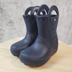Crocs 12803 Unisex Kids Blue Rubber Pull-On Ankle Rain Boots US 8 (C8)
