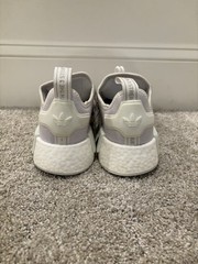 Adidas NMD R1 Refined J Primeblue Cloud White Grade School Size 7 *TRIED ON