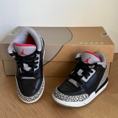 Nike Air Jordan 3 Retro ‘Black Cement’ Toddler Sneakers 429487-021- SZ 10.5 C
