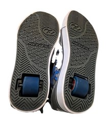 Heelys Propel 2.0 Skate Shoes, Roller Sneakers, Gray/blue Youth Size 5