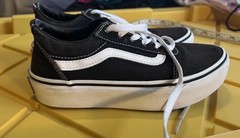 Vans Old Skool Black White Platform Sneakers Kids Missy 2.0 721356