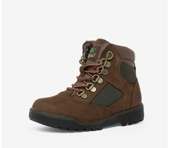 Size 2.5y-Timberland Feild Boot Preschool Brown Green 6” Premium Kids- Brand New