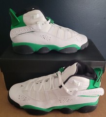 NEW AUTHENTIC AIR JORDAN 6 RINGS (GS) „LUCKY GREEN“ US 7 Y