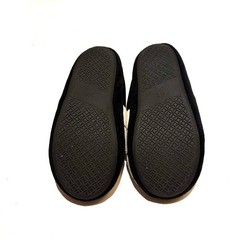 Soccer Slippers Comfy Lounge Black White Green Youth Size 1/2