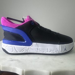 Jordan DAY1 EO Size 4.5Y / 6W Black White Pink Blue Easy Slip On Heel FQ1306 064