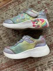 Sketchers S Sport Lights Kids Multicolor Light-Up Unicorn Glitter Sneakers 12