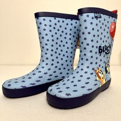 Bluey Bingo Rubber Rain Boots Waterproof Blue Children 13-1 Ground Up – New