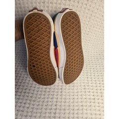 Vans Era Multi Color Block Red Blue Green Yellow Kids Size 4.0 Sneakers