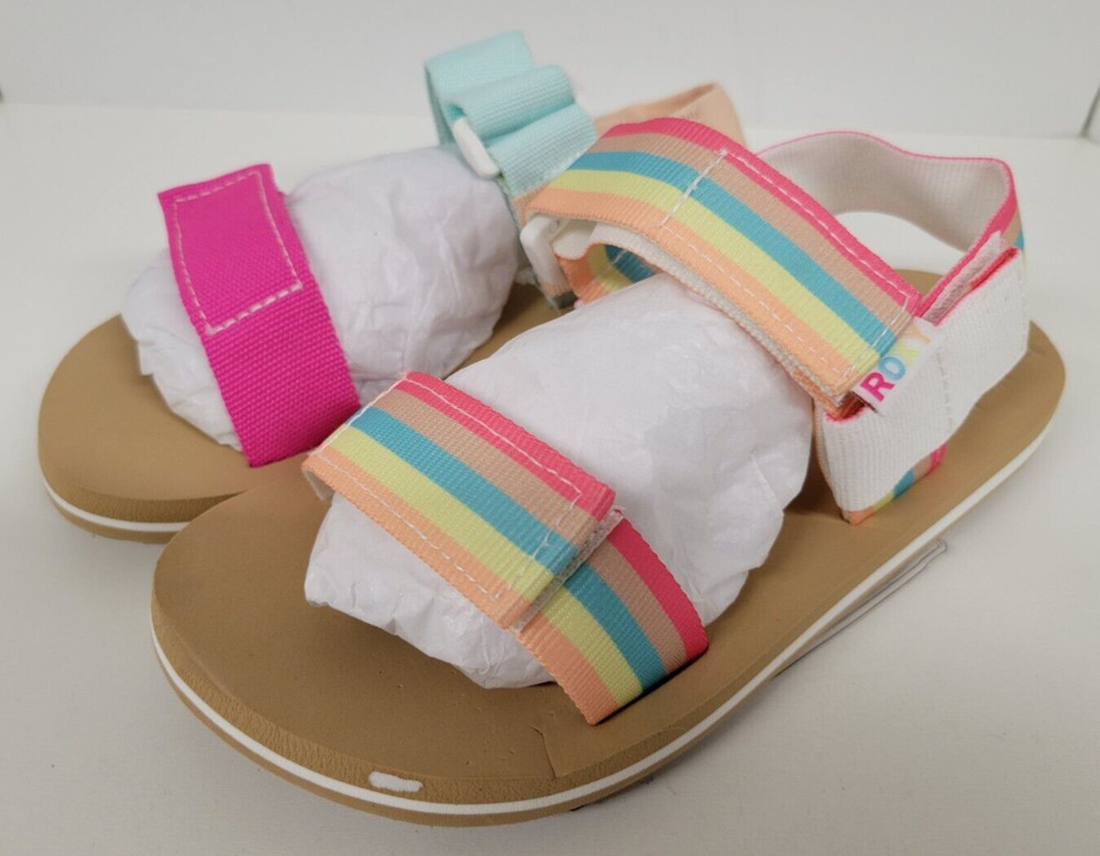 (Mismatched Color): Roxy Kids Rainbow Sandals Youth Size 1 Sample