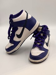 Nike Dunk High (PS) Sz 2Y White/Midnight Navy Blanc/ Marine Minuit