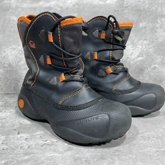 Sorel Ice Pack Winter Boots Kid’s Size 1 Black and Orange Tech Lite Draw String