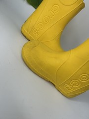 Crocs Yellow Kids Handle It Pull-On Rain Boots Childrens Kids Size 11 C11