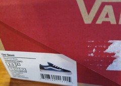 Vans Unisex Kid’s Old Skool Sneakers – Navy/True White VN000W9TNWD – Size 2