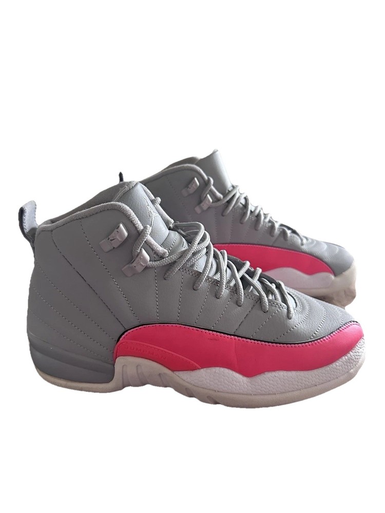Nike Air Jordan 12 XII Retro PS Wolf Grey Racer Pink 510816-060 Size 6.5Y