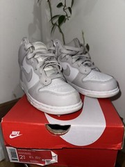 Nike Dunk High Vast Grey Pre-School PS White Vast Grey-White DD2314-101 Size 2.5