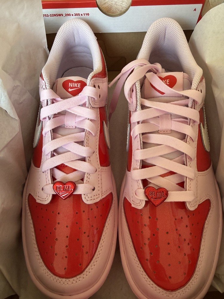 Nike Dunk Low Pink Foam/Summit White Leather Sneaker Kids 7Y IQ0218-663