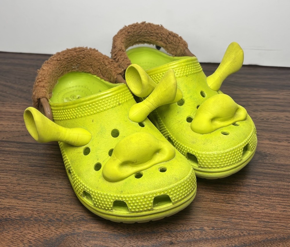 DreamWorks X Crocs Classic Clog Shrek Green Lime Toddler Little Kids – Size C12