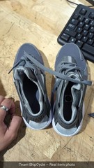 with box 2021 Nike Huarache Run Cool Grey Wolf Grey White Youth SZ 55Y G1N