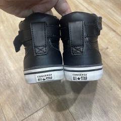 Converse All Star Pro Blaze Strap High Top Youth Kids Size 2- Black/White